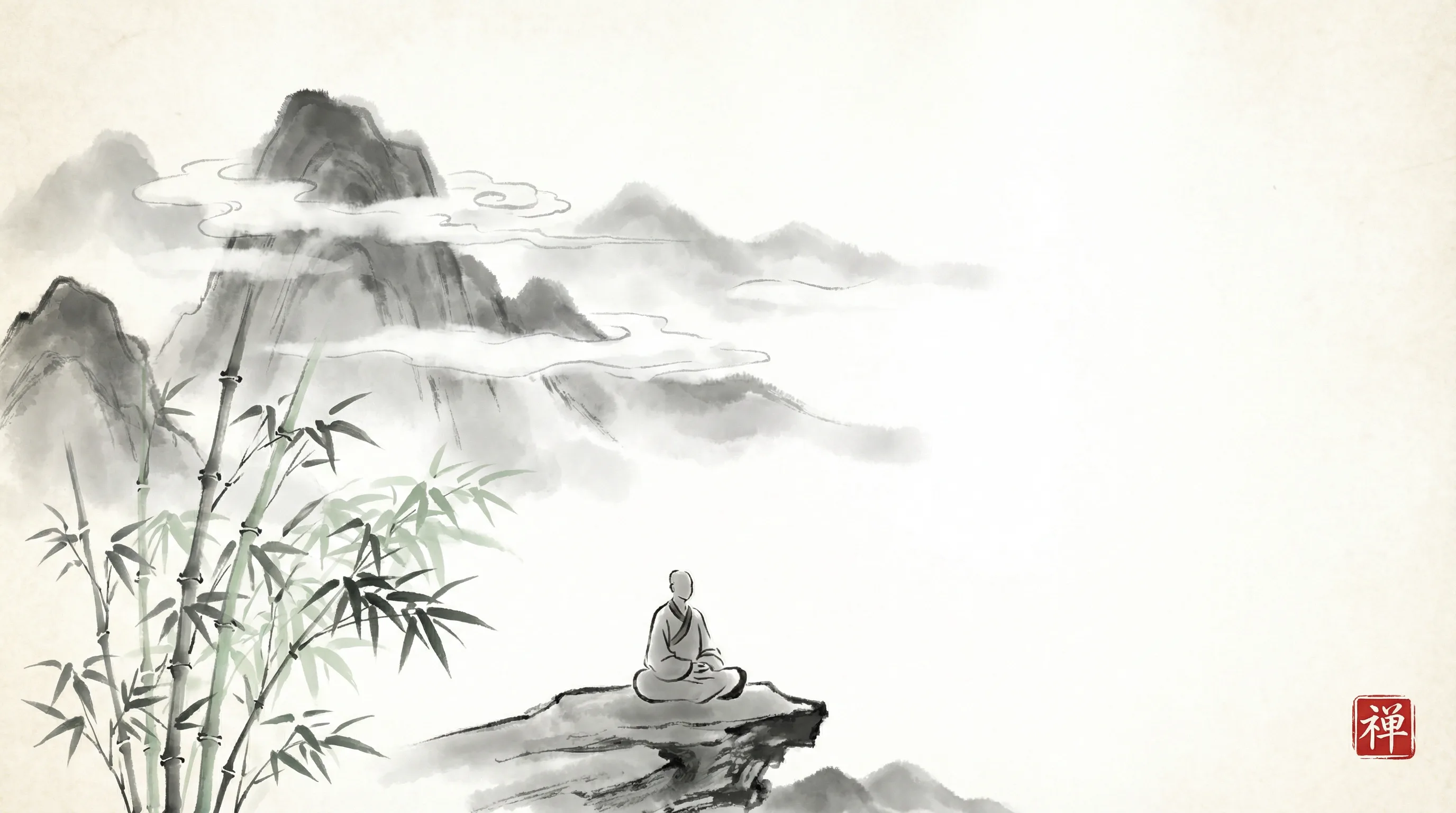 哈希游戏 书斋水墨山水全景