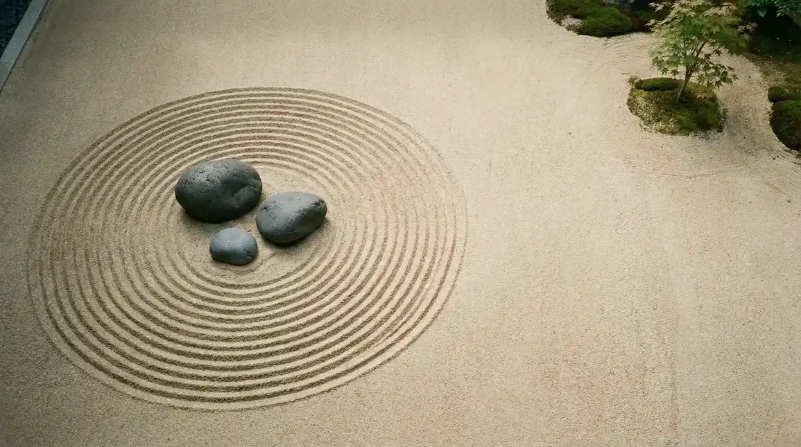 哈希游戏 书斋枯山水沙盘全景